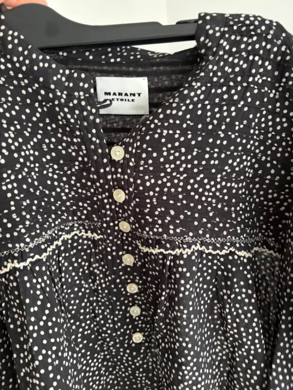 Isabel Marant Étoile Douna Blouse in Black/Ecru